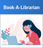 Schedule virtual appointments with a librarian to receive assistance.